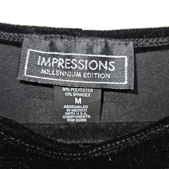 Vintage 90s Y2K Black Velvet Dress Floral Design Midi Maxi Long Whimsigoth Fairy - Picture 5 of 12